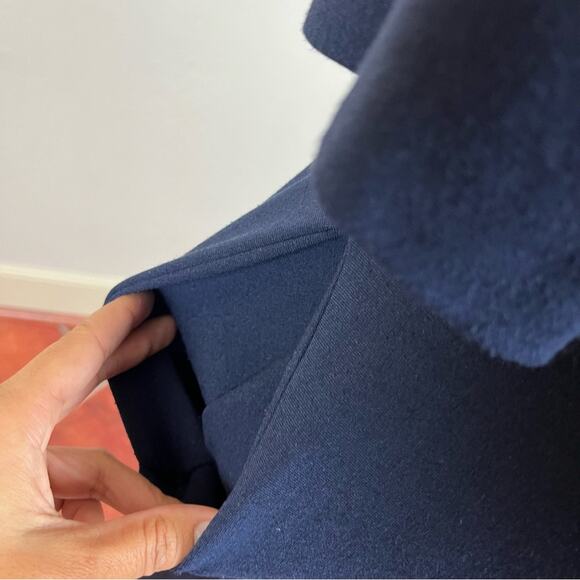 Whistles Navy Blue Tie Waist Dress - Picture 5 of 8